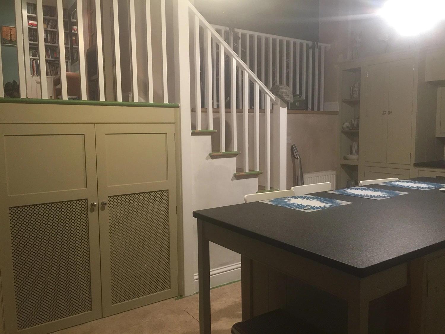 Stairs cupboard in kitchen