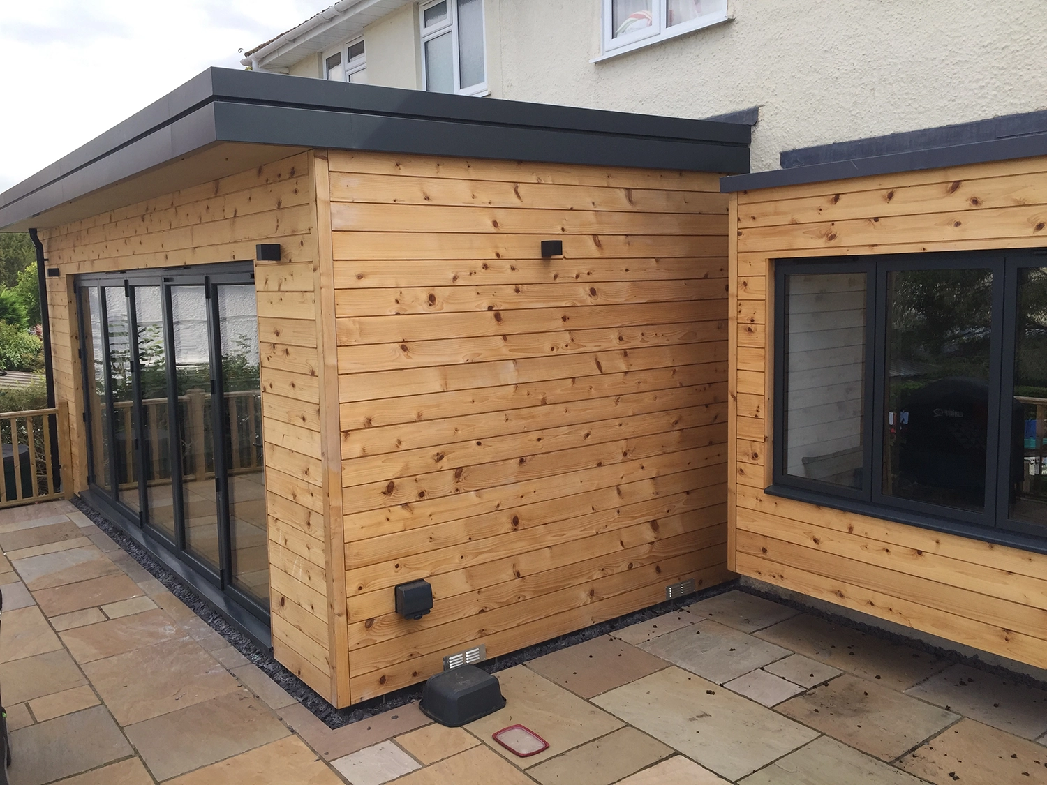 Wooden extension rear of house
